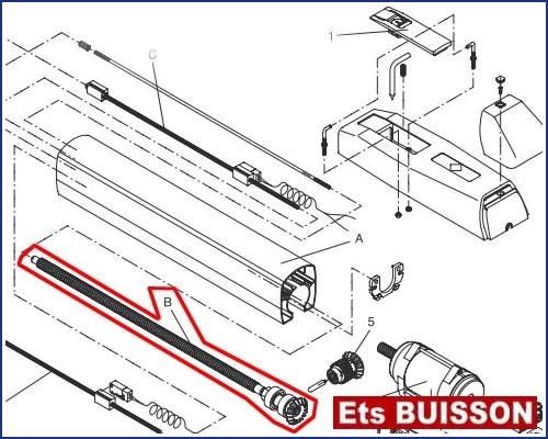 BENINCA DU.35L2FC - Vis sans fin N°B Ref. 9686149